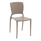 Cadeira Plastica Safira Camurça Encosto Vazado 92048210 Tramontina