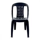 Cadeira plástica sem braço preta - Bistr - Arqplast