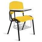 Cadeira Plástica Universitária A/E Amarelo Lara - Ideaflex