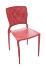 Cadeira Plática Safira Vermelho Lar Tramontina 92048040