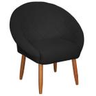Cadeira Poltrona para Sala de espera Ibiza Decorativa Estofada Resistente Escritório Recepção Sala de estar