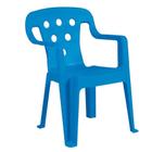 Cadeira Poltrona Plástica Para Criança Até 40Kg ul Mor