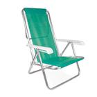 Cadeira Reclinável Alumínio Sannet Verde Mor