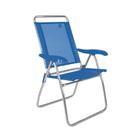 Cadeira Reclinável Mor em Alumínio Boreal - Azul Claro