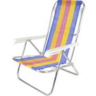 Cadeira Reclinável para Praia e Piscina - 8 Posições, Dobrável, 65X54X87CM - Belfix