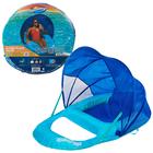 Cadeira reclinável Pool Float SwimWays Spring Float Canopy azul