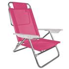 Cadeira Reclinável Summer Mor, Aço Pintado, Rosa - 2118