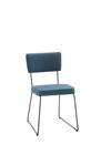 Cadeira Roma Tecido Linho Azul Jeans - OOCA Móveis