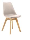 Cadeira Saarinen Solid Wood Polipropileno e Madeira 82cm