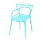 Cadeira Sala de Jantar C/ Braço 54X43X83,5Cm Azul Tifanny
