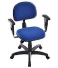 Cadeira Secretária com Back System Linha Robust Azul - Design Office