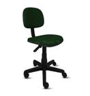 Cadeira secretaria em base giratória - tecido crepe verde musgo - pp02