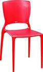 Cadeira Sofia Encosto Fechado Vermelho Tramontina 92236040