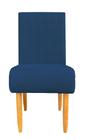 Cadeira stela sued azul marinho