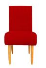 Cadeira stela sued vermelho
