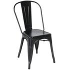 Cadeira Tolix Iron Design Preto Aço Industrial Sala Cozinha Jantar Bar