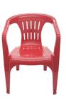 Cadeira Tramontina Plástica Atalaia Com Braços Vermelha