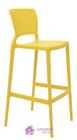 Cadeira Tramontina Safira Alta Bar em Polipropileno e Fibra de Vidro Amarela
