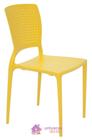 Cadeira Tramontina Safira Amarela sem Braços em Polipropileno e Fibra de Vidro