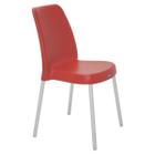 Cadeira Tramontina Vanda Summa em Polipropileno Vermelho com Pernas de Alumínio