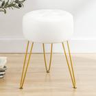 Cadeira Vanity Stool LUE BONA, de material sintético, branca, 48 cm de altura