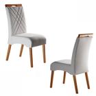 Cadeiras com Encosto Detalhado - Alfa - Requinte Salas