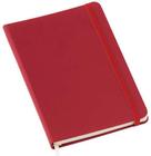 Caderneta Anotação Pautada Com Elástico 21x14cm Vermelho