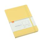 Caderneta pautada capa dura a5 - amarelo pastel 80fls - brw