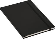 Caderneta pautada capa dura a5 - preto 80fls - brw