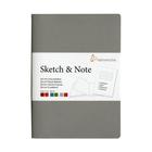 Caderneta Sketch &amp Note 125g A4 C/ 20Fls (Cinza e Pink) 10628892