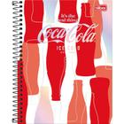 Caderno 01X1 Capa Dura Colegial COCA-COLA 80 Folhas  Pacote com 4 Unidades