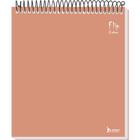 Caderno 01X1 Capa Dura FLIP Pêssego Pastel Vertical 80 Folhas - Pacote com 04 - Tamoio