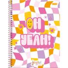 Caderno 01X1 Capa Dura Joyful MIND 80 Folhas Pacote com 04