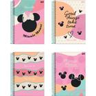 Caderno 01X1 Capa Dura Minnie ARTS 80 Folhas Pacote com 04