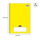 Caderno 1/4 Brochura Linha C/D 96 Fls Amarelo - Tilibra