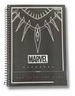 Caderno 1/4 espiral 80 folhas capa dura com pauta Marvel Long Live The King Jandaia