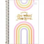 Caderno 1/4 espiral pautado 80 fls Happy Tilibra