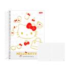 Caderno 1 Matéria 80fls Hello Kitty 50th Bolsa Jandaia