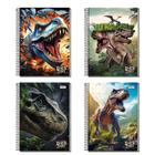 Caderno 1 Matéria Dinozoo Nova Masculino C/Adesivo Sortido