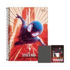 Caderno 10 Matérias Spider Man Miles Vermelho 160fls Tilibra
