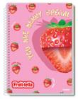 Caderno 10Matérias Fruit-tella Cheirinho De Frutas e Adesivo - Credeal