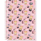 Caderno 15X1 Capa Dura Kawaii 240 Folhas