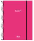 Caderno 160 neon rosa tilibra 302481