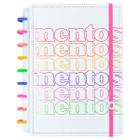 Caderno 1x1 Matéria Colegial Médio Mentos Disco Capa Dura 80 Folhas 90g/m² Caderno Inteligente Jandaia Ref: 77602