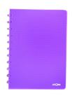 Caderno A4 72 fls roxo TRANSPARENTE Atoma