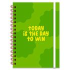 Caderno A5 120g quadriculado escolar trabalho planejamento organização inteligente