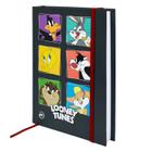 Caderno Anotações Looney Tunes Escolar A5 Elastico Warner - DAC