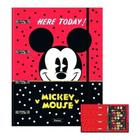 Caderno Argola Fichário Universitário Adesivo Mickey Mouse