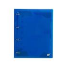Caderno Argolado Fichário Azul Cristal Com Bloco 96 Folhas A4 YES Material Escolar Universitário Colegial