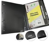 Caderno Argolado Fichário Preto ACP A4 + Bloco E Divisórias